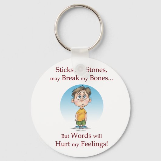 棒と石 キーホルダー (正面)