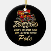 棒に乗りたがる唯一の人 セラミックオーナメント (正面)