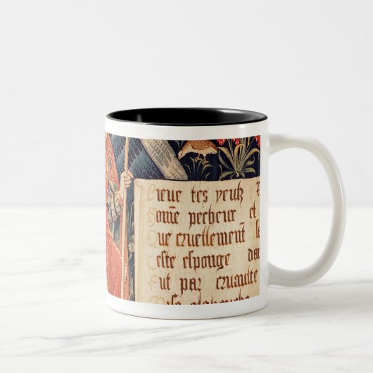 棒に付すスポンジとの天使 ツートーンマグカップ (右)