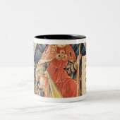 棒に付すスポンジとの天使 ツートーンマグカップ (中央)