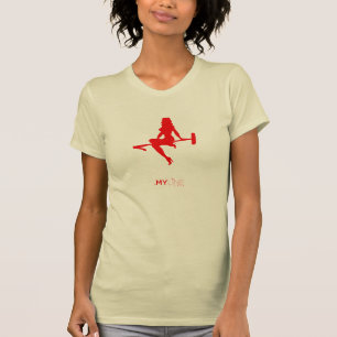 棒のひよこのポロ Tシャツ