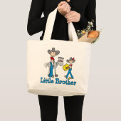 棒のカウボーイの弟 ラージトートバッグ (正面(商品))
