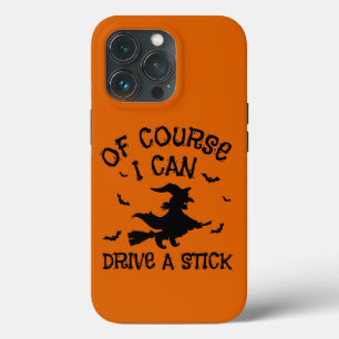棒のハロウィンを運転できるユーモア iPhone 13 PROケース