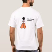 棒のワイシャツ Tシャツ (裏面)