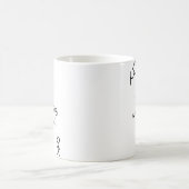 棒の人"私は"襲うのを見ています コーヒーマグカップ (中央)