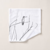 棒の単にハチドリ バスタオルセット (ウォッシュタオル)