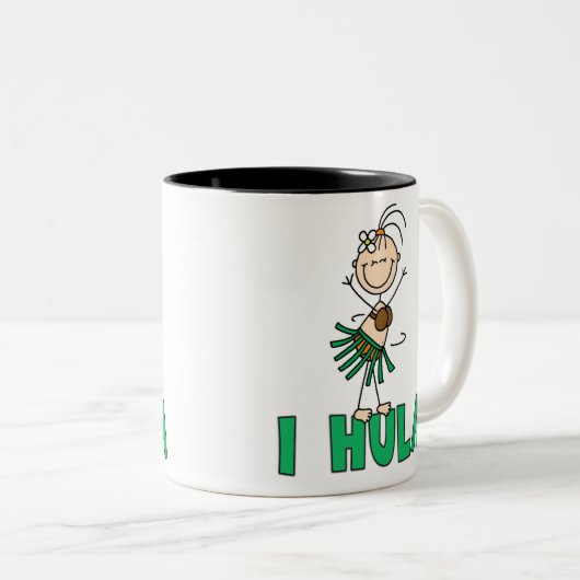 棒の女の子Iのフラ ツートーンマグカップ (正面右)