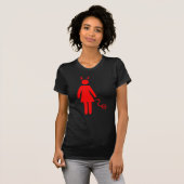 棒の女性の悪魔 Tシャツ (正面フル)