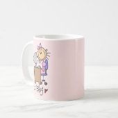 棒の姿のインターネットのブロガー コーヒーマグカップ (正面左)