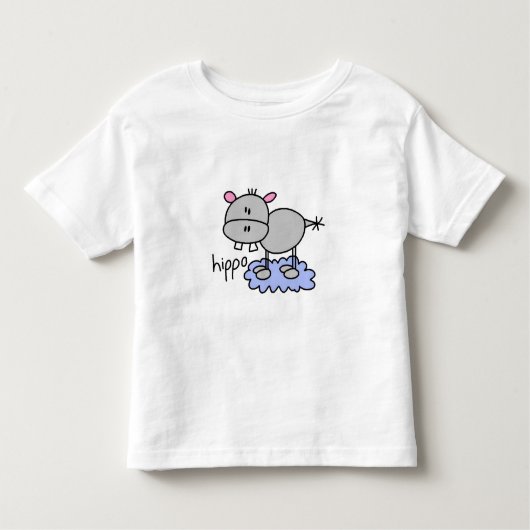棒の姿のカバのTシャツおよびギフト トドラーTシャツ (正面)