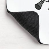 棒の姿のクラリネットのマウスパッド マウスパッド (コーナー)