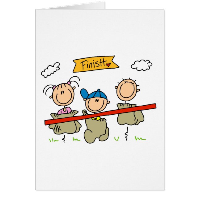 棒の姿のサックレース (正面)