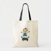 棒の姿のトランポリンのバッグ トートバッグ (正面)