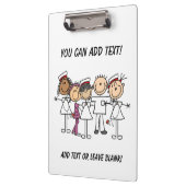 棒の姿のナースはクリップボードをカスタマイズ クリップボード (左)