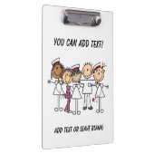 棒の姿のナースはクリップボードをカスタマイズ クリップボード (右)