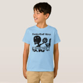 棒の姿のバスケットボールの英雄 Tシャツ (正面フル)