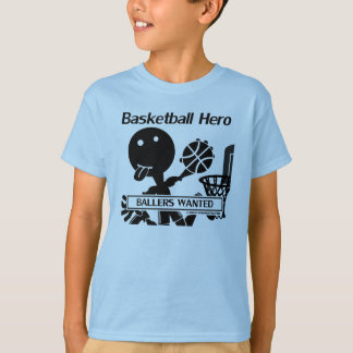 棒の姿のバスケットボールの英雄 Tシャツ