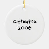 棒の姿のフラのダンスのオーナメント セラミックオーナメント (裏面)