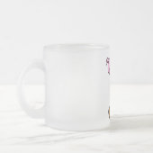 棒の姿のブタのTシャツおよびギフト フロストグラスマグカップ (左)