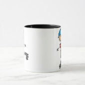 棒の姿のローラースケートで滑る マグカップ (中央)