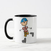 棒の姿のローラースケートで滑る マグカップ (左)