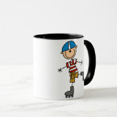 棒の姿のローラースケートで滑る マグカップ (正面右)