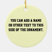 棒の姿の元気づける石のTシャツおよびギフト セラミックオーナメント (裏面)