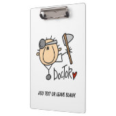 棒の姿の博士With Reflex Hammer Clipboard クリップボード (左)