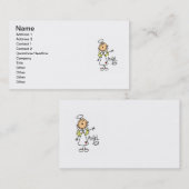 棒の姿の天使のTシャツおよびギフト 名刺 (正面/裏面)