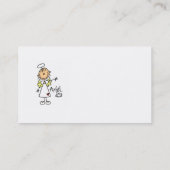 棒の姿の天使のTシャツおよびギフト 名刺 (裏面)