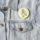 棒の姿の天使のTシャツおよびギフト 缶バッジ (インサイチュ)