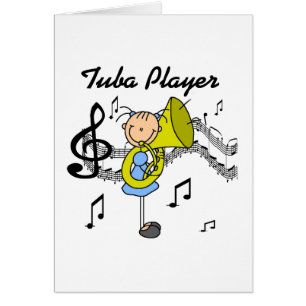 棒の姿の女の子のテューバプレーヤーのTシャツおよびギフト