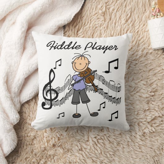 棒の姿の女の子の止め枠プレーヤーのTシャツおよびギフト クッション (ブランケット)