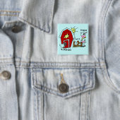 棒の姿の家畜のTシャツおよびギフト 缶バッジ (インサイチュ)