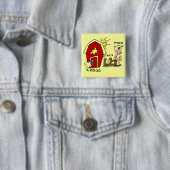 棒の姿の家畜のTシャツおよびギフト 缶バッジ (インサイチュ)