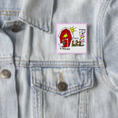 棒の姿の家畜のTシャツおよびギフト 缶バッジ (インサイチュ)