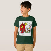 棒の姿の家畜のTシャツおよびギフト Tシャツ (正面フル)