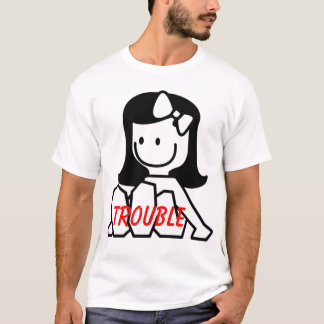 棒の姿の悩みのTシャツ Tシャツ
