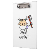 棒の姿の歯科助手のクリップボード クリップボード (左)