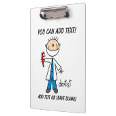 棒の姿の歯科医のクリップボード クリップボード (左)