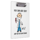 棒の姿の歯科医のクリップボード クリップボード (右)