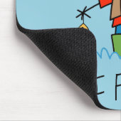 棒の姿の漁師 マウスパッド (コーナー)