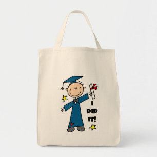 棒の姿の男の子の卒業生のTシャツおよびギフト トートバッグ
