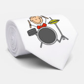 棒の姿の男性のドラマーのTシャツおよびギフト ネクタイ (ロール)