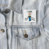 棒の姿の男性私はTシャツおよびギフトを歌います 缶バッジ (インサイチュ)