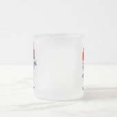 棒の姿の空のダイバーのTシャツおよびギフト フロストグラスマグカップ (中央)