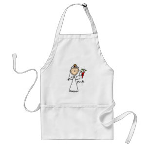 棒の姿の花嫁のTシャツおよびギフト スタンダードエプロン