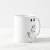 棒の姿の花嫁 コーヒーマグカップ (正面右)