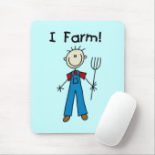 棒の姿の農家のTシャツおよびギフト マウスパッド (マウス)