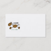 棒の姿の馬のTシャツおよびギフト 名刺 (裏面)